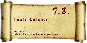 Tasch Barbara névjegykártya